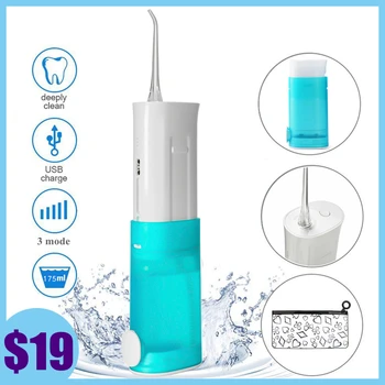 

3 Modes Oral Irrigator Portable Mini USB Rechargeable Water Floss Dental Irrigator Dental Teeth Cleaner Travle MDF02