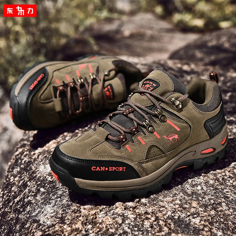 

2019 New Style Swede Leather Men Outdoor Shoes Casual Sports Shoes Large Size Travel Hiking Shoes
