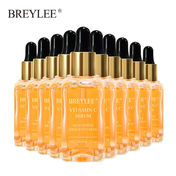 

BREYLEE Vitamin C Whitening Serum Face Facial Brighten Skin Fade Dark Spots Freckle Skin Care Anti Remove Melanin Liquid 10Ppcs