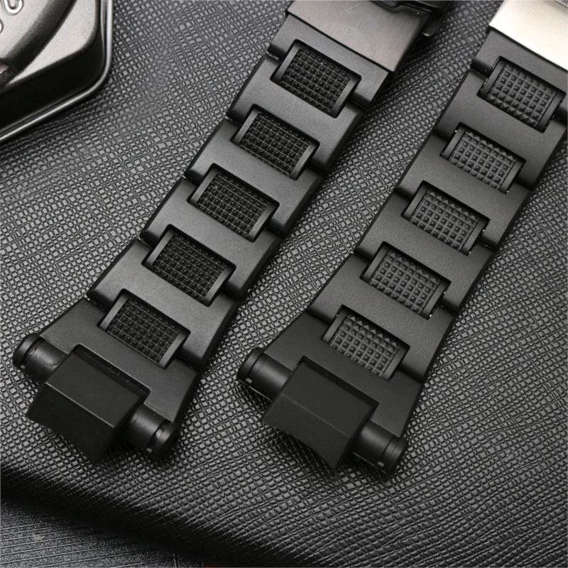 Сталь Пластик wathband для объектива с оптическими зумом Casio GW-A1100 GW-4000 GA-1000 G-1400 ремешок часы браслет мужские спортивные Наручные часы ремешок инструменты