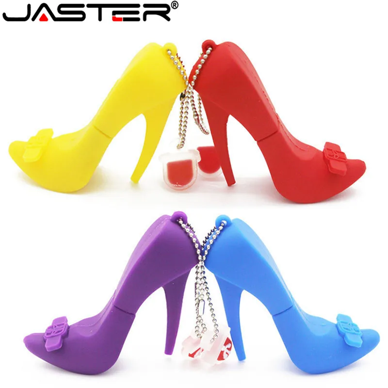 JASTER hot creative fashion Women's high heels real capacity USB flash drive 2.0 4GB/8GB/16GB/32GB/64GB memory stick | Компьютеры и