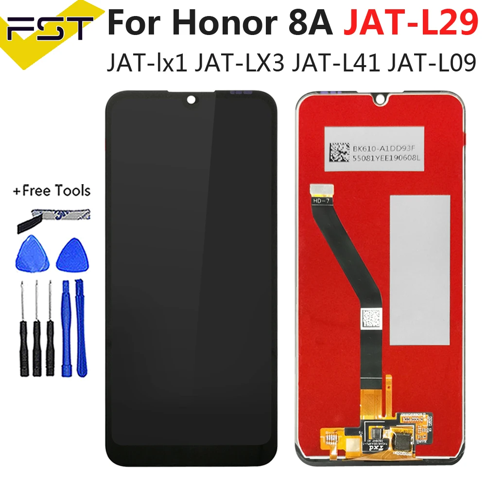 ЖК-дисплей 6 09 дюйма для Huawei Honor 8A honor Pro JAT-L29 черный с дигитайзером сенсорного