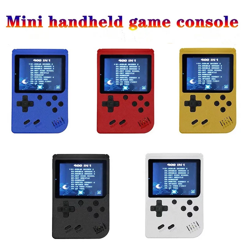 3.0" /3." Mini Handheld Game Player Built-in 400/600 games Portable Game Console Classic Gaming Player gifts - Color: Blue