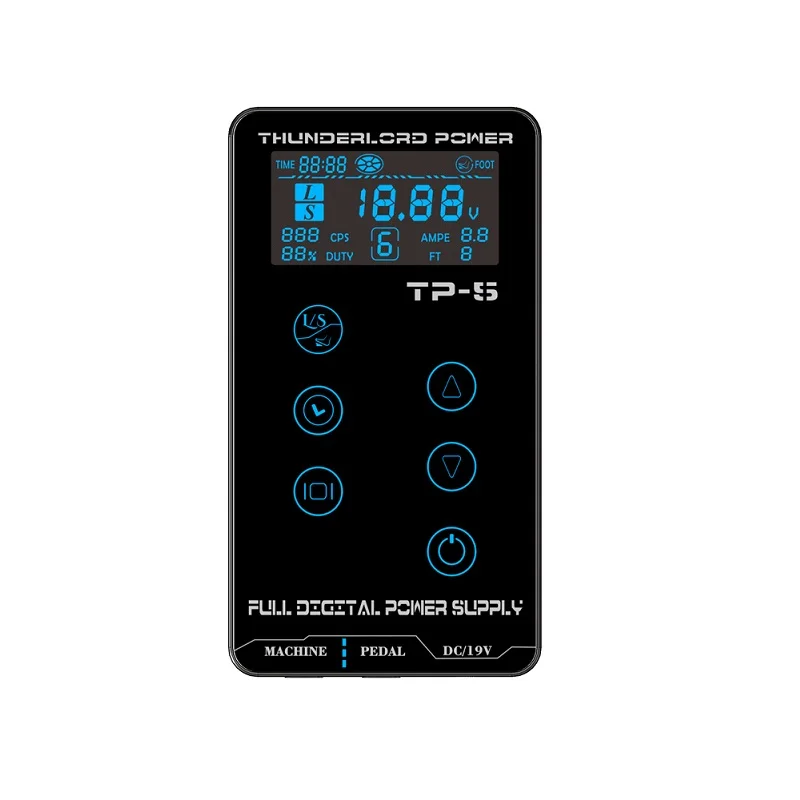 Blue Color Источник питания для татуажа hp-2, обновленный сенсорный экран, TP-5, интеллектуальный цифровой ЖК-дисплей для макияжа, двойные источники питания для татуажа, набор - Цвет: Blue Color