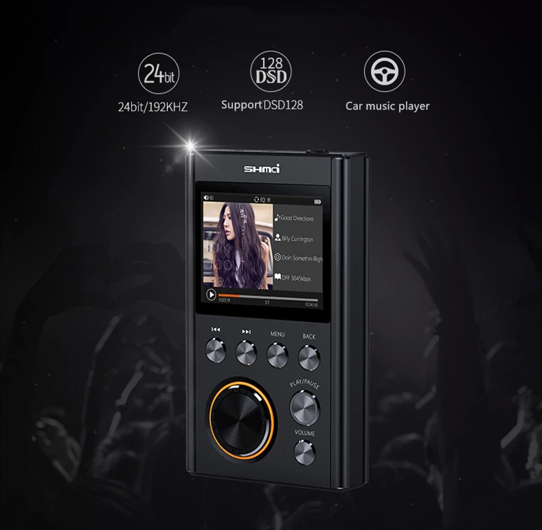 mp3 player for youtube Shmci C5S professional High quality original demo HIFI DSD256 lossless DAC WM8965 decode CUE music Mini Sports HIFI MP3 player spotify mp3 player