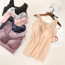 Женская одежда, весна-лето, Очаровательная однотонная кружевная майка, мягкий дышащий жилет, эластичная Женская кружевная майка, топ, нижнее белье