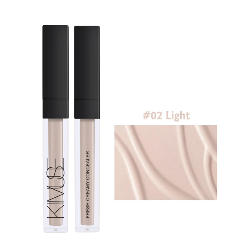 02 Light KIMUSE красота полное покрытие макияж консилер жидкий консилер Удобный Макияж глаз консилер крем для лица - Цвет: 02 Light
