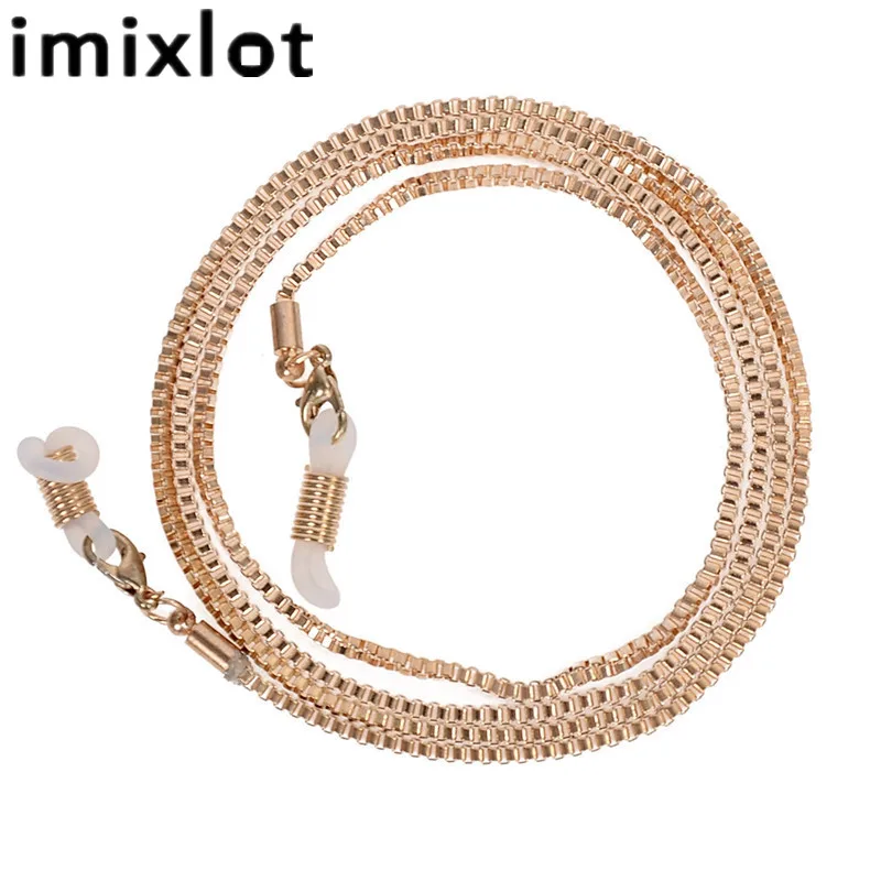 Imixlot классического золотого цвета Винтаж очки с цепочкой, очки для чтения, для телефона, держатель для телефона шейный ремень цепочка аксессуары: солнцезащитные очки