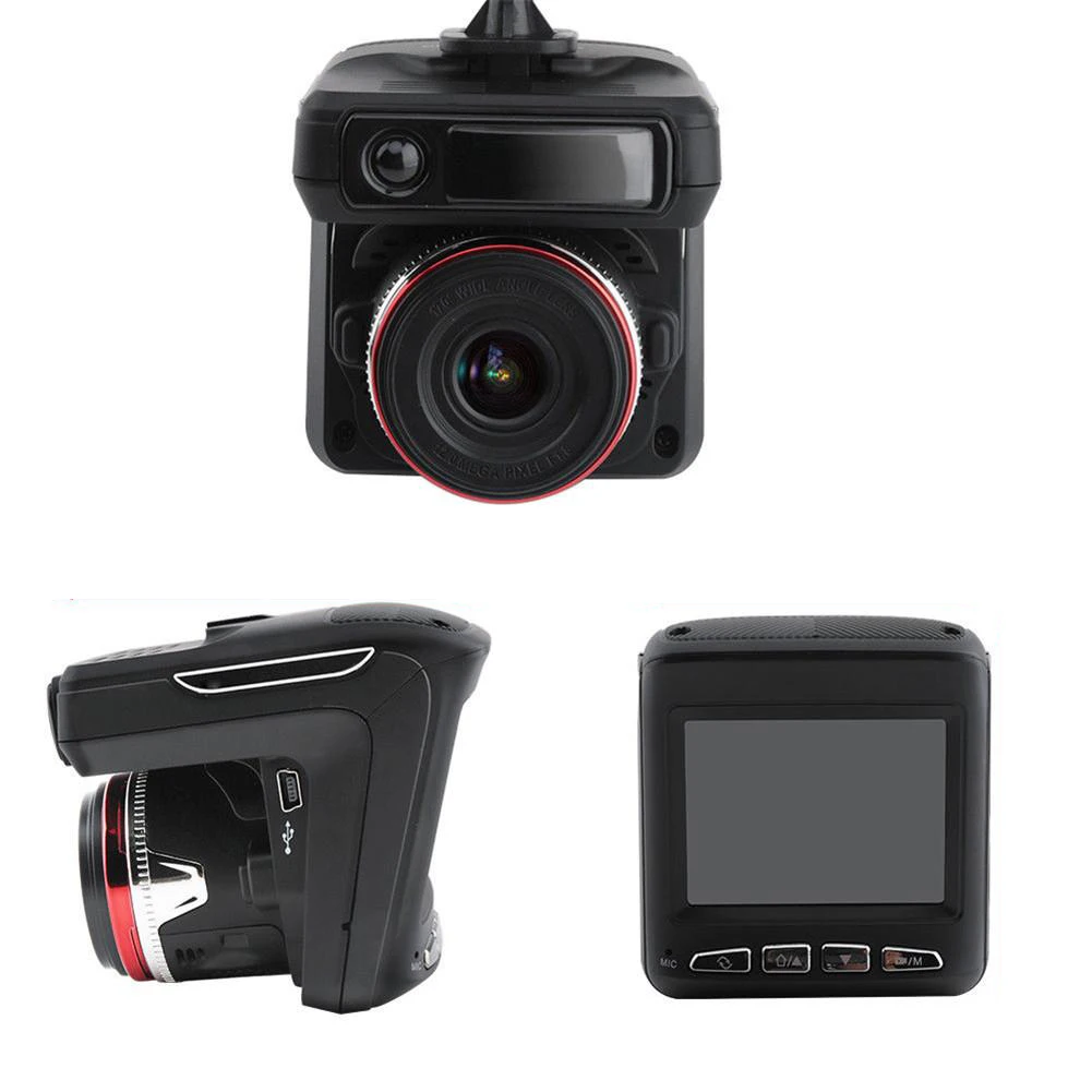 2-in-1 2.4 Inch 720P Car DVR Camera Radars Gravity Sensing Detector Speedometer Video Recorder Car Electronic Accessories