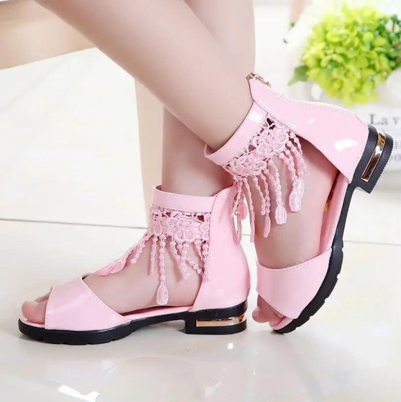 Toddler Baby Girls casual sandals children Sandals Floral Sole Kids Princess beach Sandals Shoes leather sandales filles kids shoes children sandals kids sandals