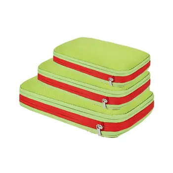 

women Travel Compressed Bag Compressed Storage Bag Zipper Travel Waterproof Storage Bag Set 3pcs Portable Nylon Foldable Luggage