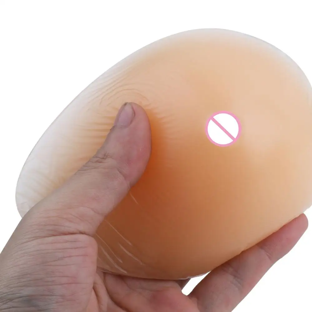 Nude Soft Silicone Waterdrop Shaped Fake Breast Mastectomy Prosthesis Breast Pad breast plate Funny Party 2Pcs