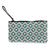 NOISYDESIGNS холст небольшой портмоне Для женщин Искусство Бирюзовый милые дамы мини ключ автомобиля карт, сумочка для денег для девочек короткие портмоне держатель кошелек