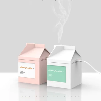 

Humidifier Milk Box Ultrasonic Mist Maker Portable Aroma Diffuser Office Household Two Use Spray For Home Office Air Humidifiers