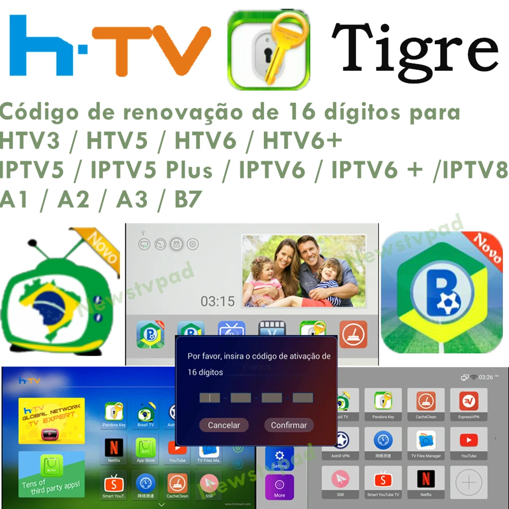 

HTV BOX tigre box HTV3 HTV5 H.TV3 H.TV5 HTV6 HTV A1 A2 A3 BOX IPTV 5 + 6 PLUS IPTV6 IPTV8 4K brazil tv yearly fees Subscription