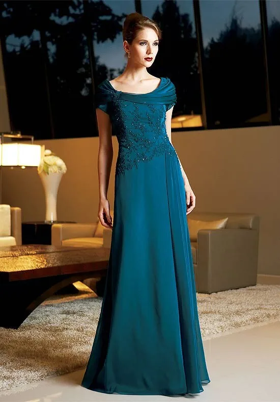 

free shipping new hot o-neck Customize carpet handmade lace appliques beading short sleeves evening mother of the bride dresses