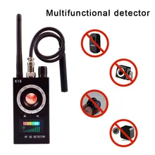 1mhz-6.5ghz k18 multi-função detector anti-espião câmera gsm áudio bug finder gps sinal lente rf rastreador detectar chek sem fio