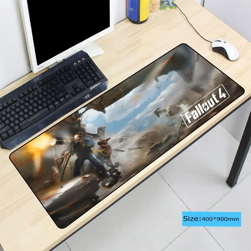 Fallout 4 Large Gaming Mouse Pad Gamer Locking Edge Keyboard Mouse Mat Gaming Table Mousepad for CS