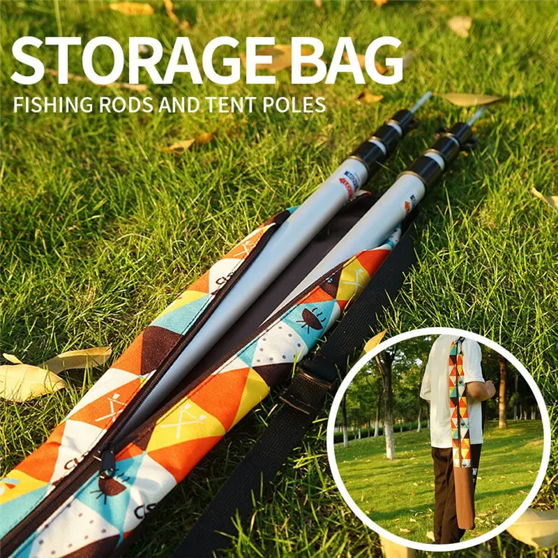 Outdoor Camping Storage Bag Canopy Pole Tent Pole Ground Nails Trekking