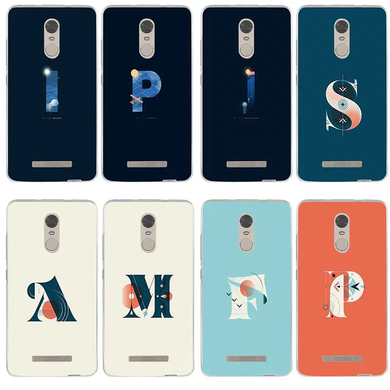 Soft TPU Phone Case for Xiaomi Mi Redmi Note 3S 4 4X 4A 5 5S 5A 6 8 A1 Pro Plus Max 3 Shell Bag Flower Space Art Letter Words |
