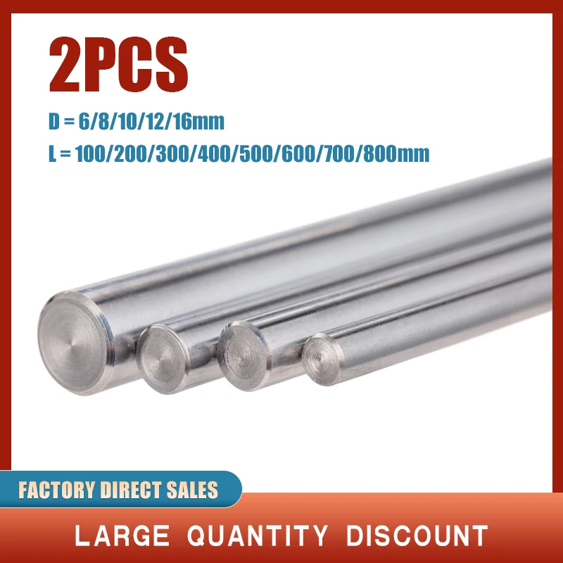 2pcs 6mm 8mm 10mm 12mm 16mm  400mm linear shaft 3d printer parts 8mm 400mm Cylinder Chrome Plated Liner Rods axis 2pcs focusable 39mm collimated glass lens for 808nm 980nm ir laser diode with 16mm diameter laser lens