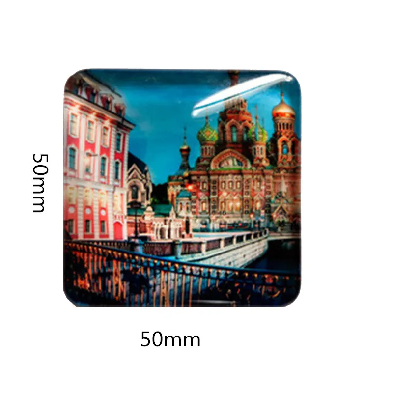 50mm Square Персональные магниты на холодильник на заказ наклейки 1 шт. магнит на холодильник ваши любовники ребенок семья фото DIY Украшение на холодильник - Цвет: 50mm Square