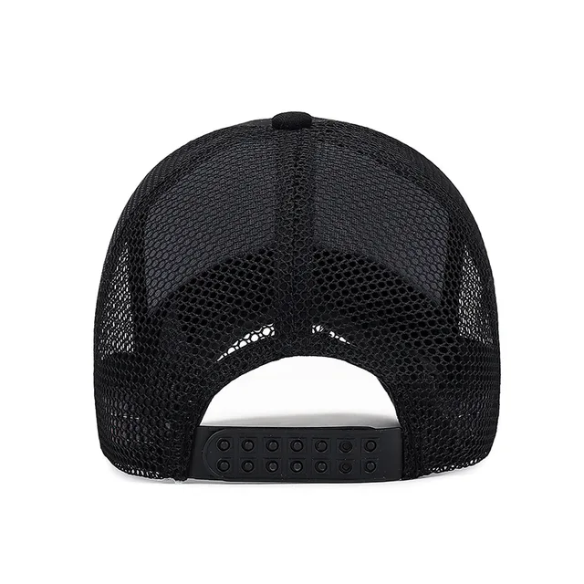 Cappello da camionista semplice berretto da Baseball solido uomo maglia traspirante protezione solare cappellini etichetta Stick Snapback cappello da Baseball estivo da Golf 5