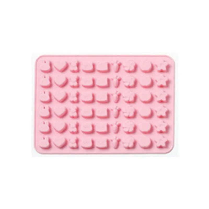 Bunny-Pink JO LIFE мультфильм забавные силиконовые клейкие формы конфеты шоколадный кролик Геометрические Животные морские фрукты ледяной куб формы - Цвет: Bunny-Pink