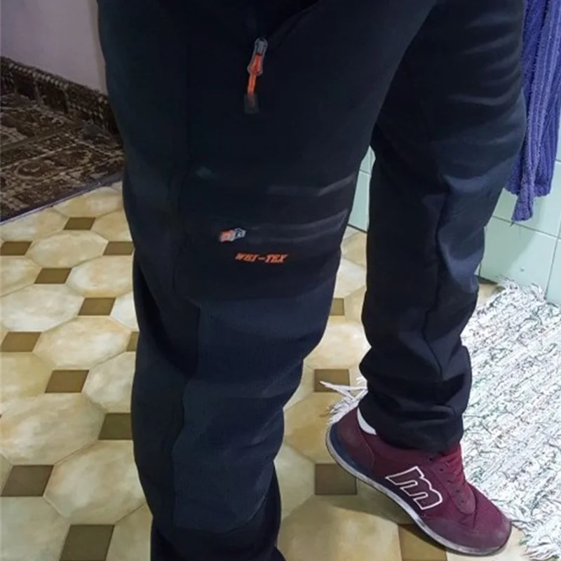 Baratos LUTU polar cálido Softshell senderismo Pantalones Hombre invierno a prueba de viento esquí pantalones camping Trekking montaña pantalones al aire libre