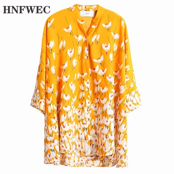 

Stand Collar Women Chiffon Summer New 2020 Wild Ladies Blouses and Tops Pluz Sized Fashion Women Clothing U445