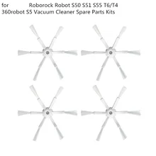 4Pcs 6 Arms Side Brushes for xiaomi Robot Roborock