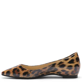 

YECHNE Luipaard Print women Platform Shoes Be Teen Flats Mode Lent Herf Deep Platform Ballet Shoes Yellow