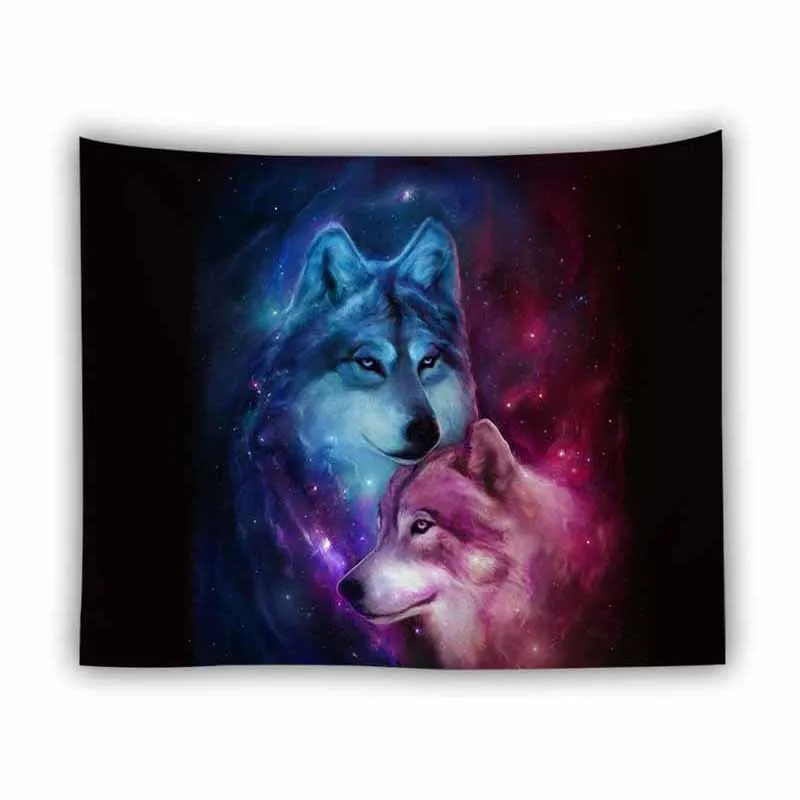 Tapiz De Animales, Leones, Lobos, Para Colgar En La Pared Del Hogar,  Decoración De Fondo Hippie, Tapices De Tela, Manta De Pared, Tapiz  Psicodélico - Tapices - AliExpress