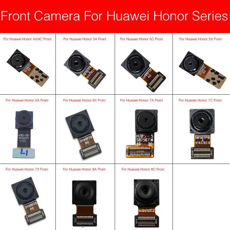Фронтальная камера для huawei Honor 4x 4c 5A 5C 5X 6A 6X 7X 7A 7C 7C Pro 8A бледный 8C 5,7 дюйма 5,99 перед Камера гибкий кабель