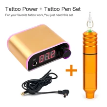 Тату-машинка, ручка, набор, ЖК-дисплей, питание, педаль, тату,, Перманентный макияж, машина, ассортимент, стильный набор, тату-набор