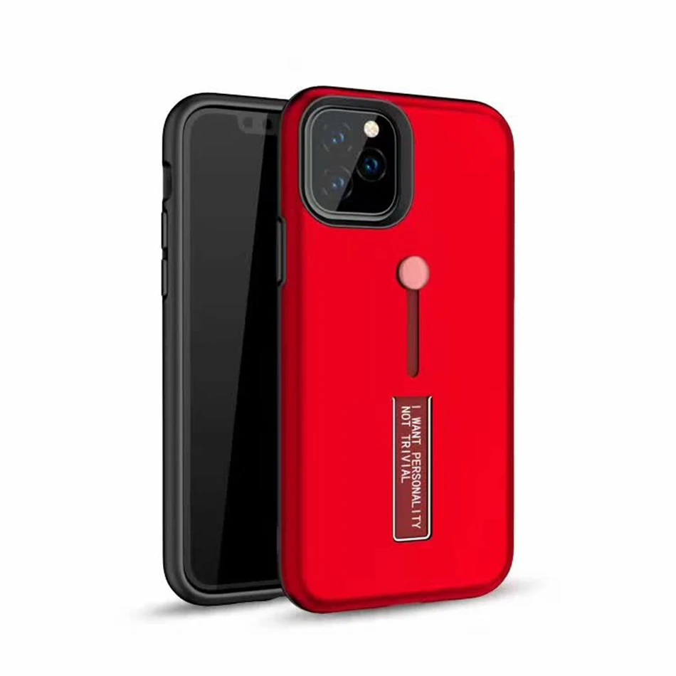 500 шт Броня ударопрочный чехол для Apple iPhone 11 Pro XS Max XR X 8 Plus 7 6 6S SE 5 5S кольцо Крышка скрытый стенд держатель чехол