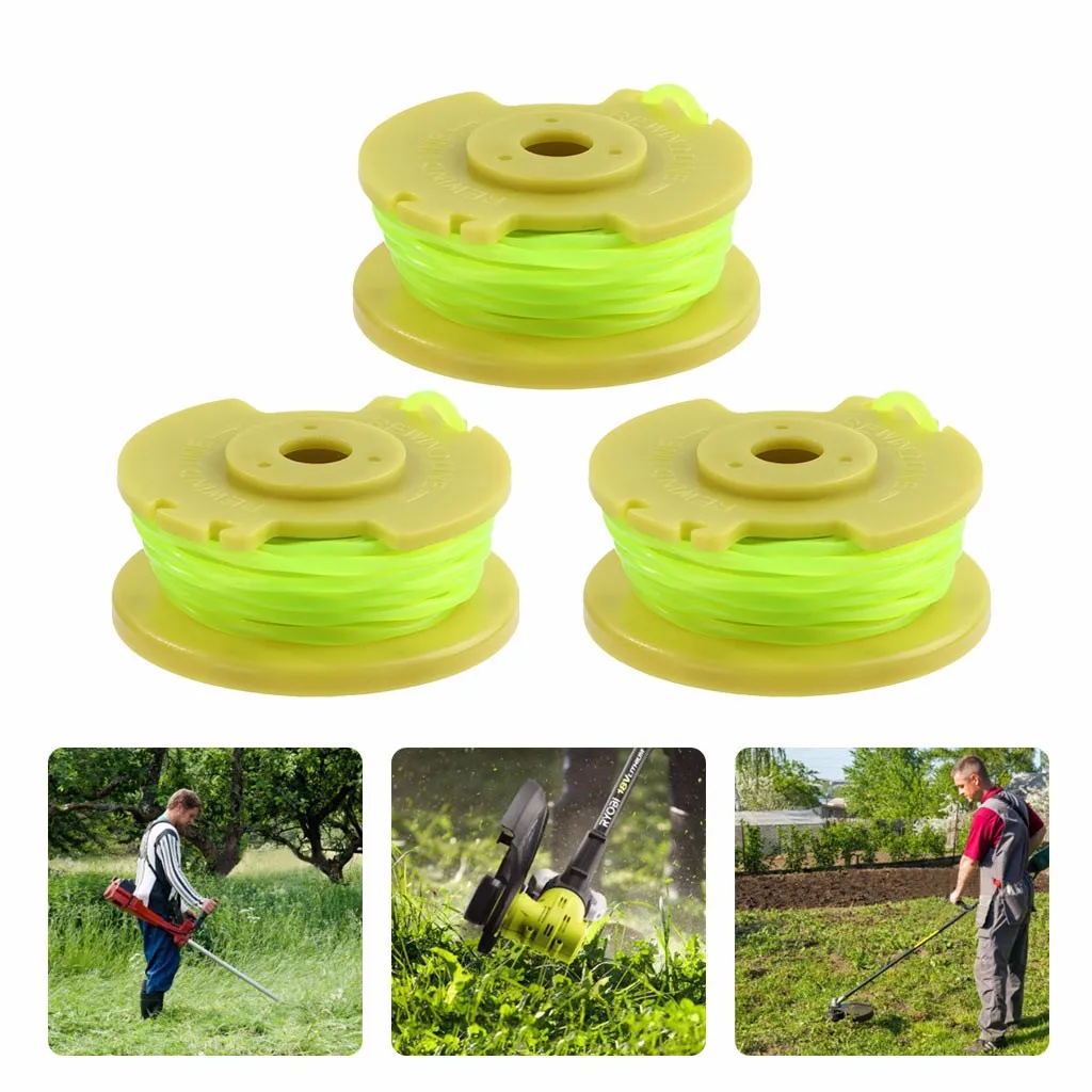 3PC Замена витой линии и катушки для Ryobi One PLUS+ AC80RL3 сменная катушка витая линия 0,08 дюймов 11 футов 12 шт. садовый инструмент AU - Цвет: 3PC