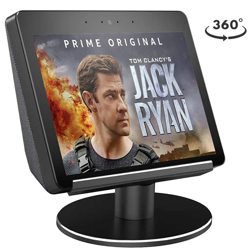Подставка для Amazon Echo Show, регулируемая подставка, совместимая с Amazon Echo Show 2-го поколения, полностью алюминиевая конструкция, 360 De