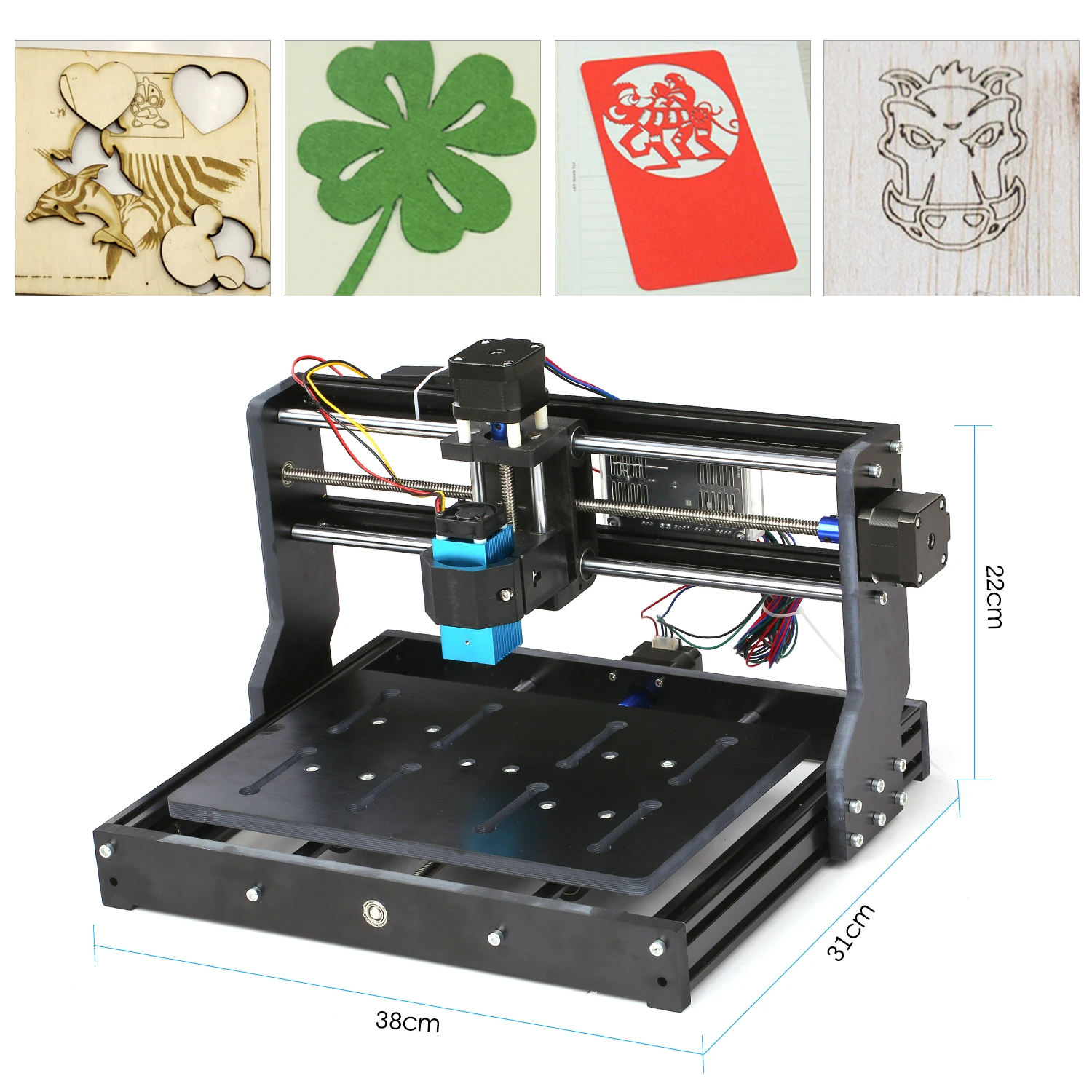 CNC3020 Мини DIY ЧПУ маршрутизатор комплект мощность фрезерный станок GRBL управление лазерный гравер гравировальный станок ER11 шпиндель патрон