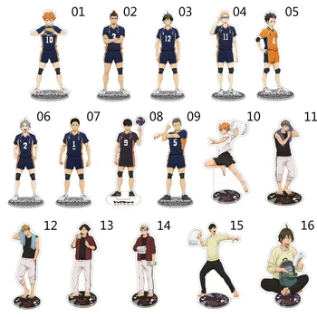 

2020New 15/21cm Haikyuu Hinata Kageyama Tsukishima Sugawara Acrylic Stand Figure Desk Plate Models Topper Anime Karasuno Toy