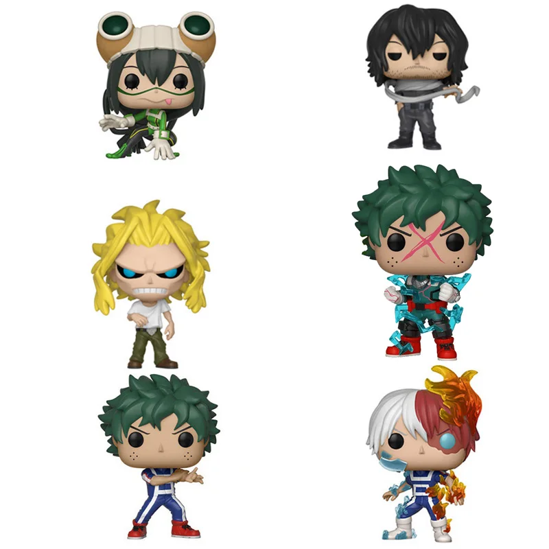 Виниловые фигурки героев аниме Моя геройская Академия DEKU TODOROKI TSUYU SHOTA AIZAWA