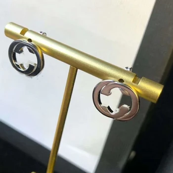 

100% 925 sterling silver stud earrings, romantic and charming anti-allergic classic high-quality jewelry gift, original logo 1:1