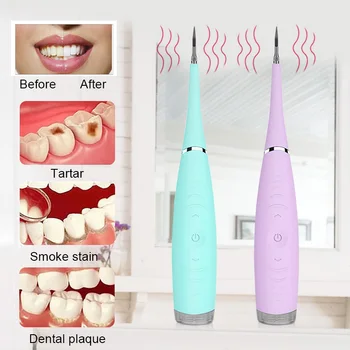 

New Portable Electric Sonic Dental Scaler Tooth Calculus Remover Tooth Stains Tartar Tool Dentist Teeth Whitening Oral Hygiene