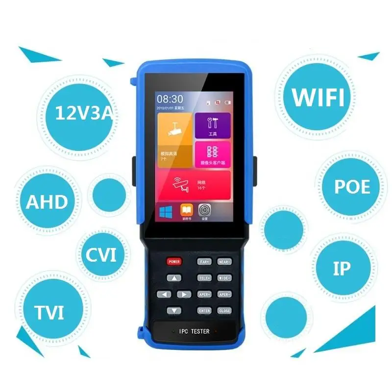IPC 9310 wifi 4 3 'Ƌ в одном сенсорный экран CCTV тестер для IPC/аналоговой камеры 4K 8MP AHD CVI