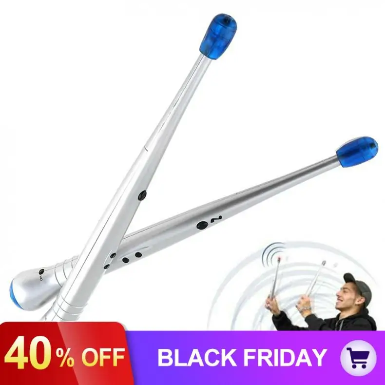 

Percussion Instruments Electronic Drumsticks Create Drum Sticks Crash Snare Sounds with Sensitive Tip Speaker