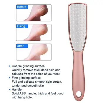 

For Pedicure Stainless Steel Double Sided Foot File Dead Skin Callus Remover Foot Rasp For Pedicure
