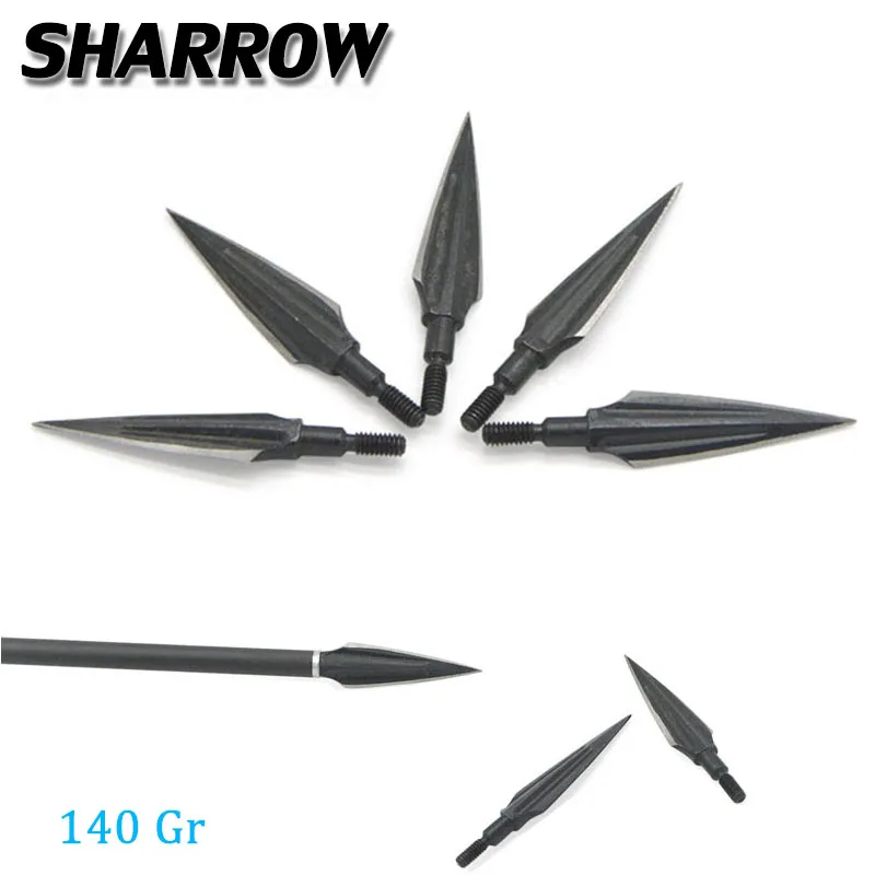 8/16 шт. стрельба из лука 140Gr традиционные Broadheads наконечники стрел с высоким
