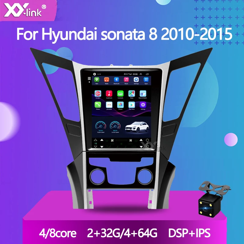 Автомагнитола Tesla с вертикальным экраном 9 7 дюйма Android 10 0 для HYUNDAI Sonata 8 YF 2010 -2015 HD
