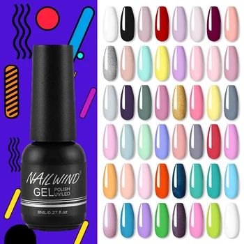 

NAILWIND Gel Nail Polish For All Manicure Set Semi Permanent Soak Off UV LED Gel Varnish Base Top Nail Art Gel Nail Polish