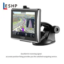LESHP Черный Прочный HD Автомобильный gps Глобальная система позиционирования сенсорный экран навигационная карта бесплатное обновление грузовых навигаторов автомобильные